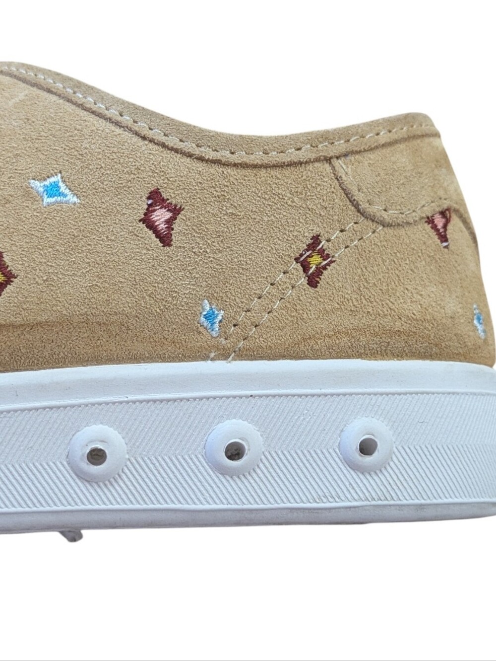 Rag & Bone Standard Issue Dune Embroidered Suede Sneakers Size 39.5 US 9 - Picture 9 of 11